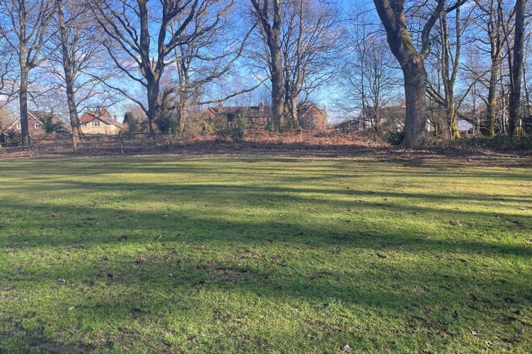 The proposed site for the Mark Vincent memorial bench on The Petersfield Heath.
