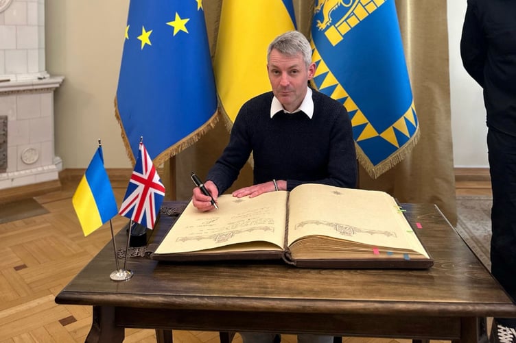 Woking MP Will Forster in Ukraine