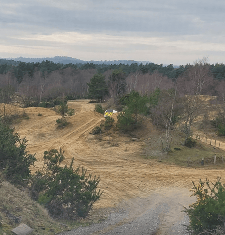 Hampshire Police on patrol on MOD land