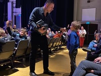 No judging here as David Walliams is a big hit with Farnham crowd