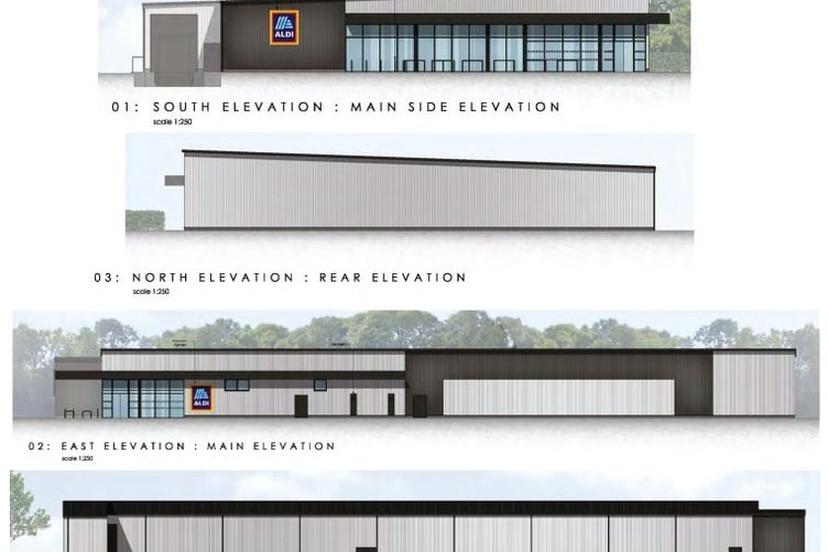 Design and access statement for the Aldi store plans in Hoendean