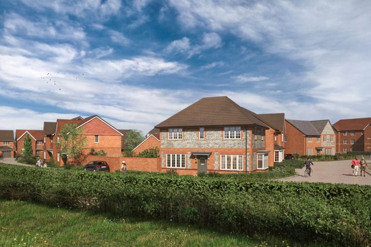 Land East of Horndean Southern Expansion. What new homes on the site could look like.