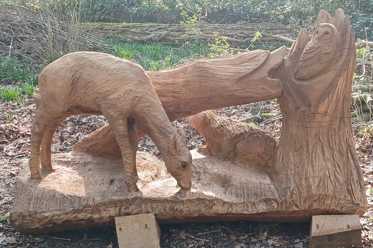 Wooden sculptures, Catherington Lith, Horndean