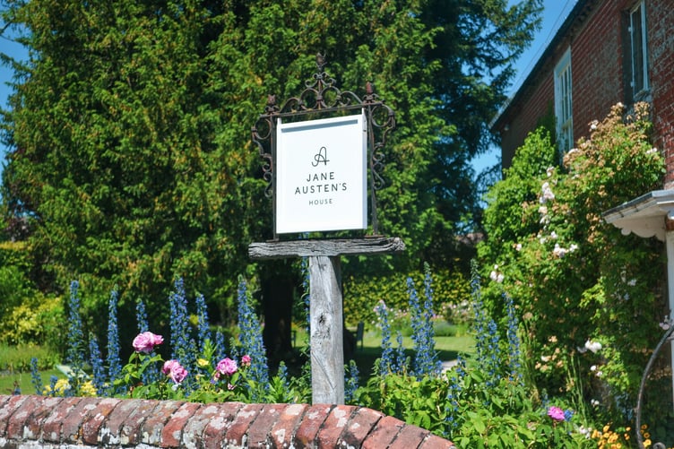 Jane Austen's House sign.