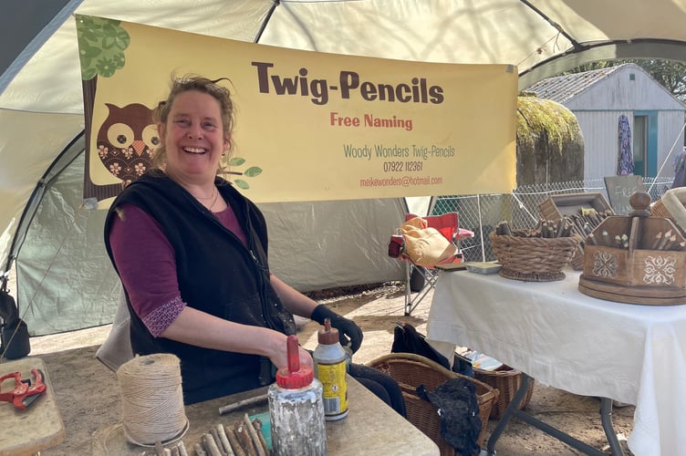Twig pencils at Surrey Hills Spring Fair 2025.