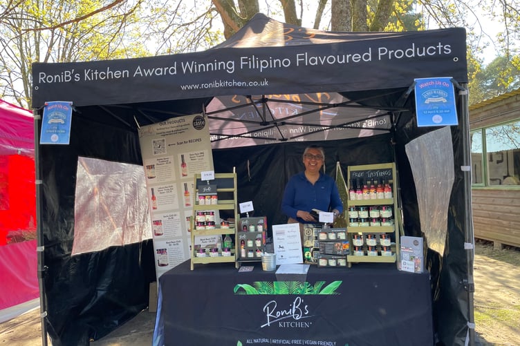 Roni B's Kitchen stall at Surrey Hills Spring Fair 2025.