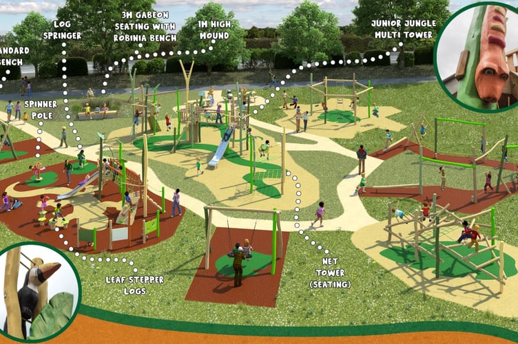 Penns Play Area. Design proposals for what the new play area could look like.