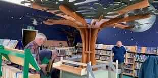 Petersfield Men's Shed and school pupils plant new library tree