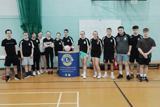 HSDC Alton - Tegan with other netball participants