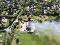 WATCH: Hampshire firefighters tackle serious house fire in Liss