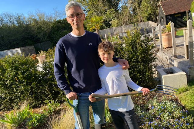 Tiny hands, big dreams as Headley father and son get BBC garden plot