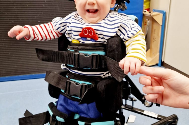 Benji Sandham.  A baby born at just 26 weeks who was the same size as his soft toy has made a miracle recovery - and now dwarfs his beloved bunny.  Little Benji Sandham, now 11 months old, weighed just 1lbs 14oz when he was born 14 weeks early on April 17, 2024. Benji had to have an emergency surgery at two days old to repair a hole in his bladder and spent 10 weeks in hospital, gaining his strength.   But his parents, Laura Nelson, 35, and Adam Sandham, 30, had to rush him back to hospital at four months old when his legs turned purple and his blood pressure shot up.  Investigative tests later diagnosed Benji with cerebral palsy and he is undergoing physiotherapy to help give him the best chance at mobility.  The tiny tot is still the same size as a three-month-old but is "relaxed" and "happy" and still loves his soft toy bunny. 