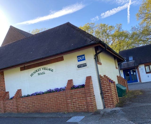 Day of celebration to mark 100 years of Headley Village Hall