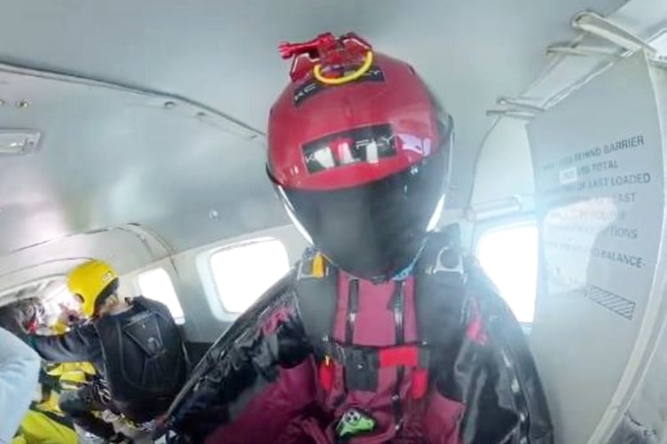 Casey Flay about to skydive - His phone can bee seen in his front pocket. Release date May 5, 2025. A skydiver whose phone flew out of his pocket at 14,000ft was stunned when he later tracked it down to a forest and found it - without a scratch on it. Casey Flay, an experienced wingsuiter and skydiver, jumped from the plane like he had so many times before but completely forgot to zip the front pocket with his phone in. A video of his skydive in Honiton, Devon, shows the 37-year-old preparing to leap with his iPhone 13 Pro Max peeking out of his overalls. As he takes his leap, the phone flies out of his pocket and plummets towards the Earth. Following his dive, engineer Casey - oblivious to the fact his phone had fallen alongside him - asked others in the plane if he'd left it up there. But he was shocked when he used the Find My iPhone app to track his phone down to a forest four miles away from where he'd landed. Even more surprising, however, was the fact that the 14,000ft (2.65 mile) drop appeared hardly to have left a mark on his device.