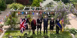 WATCH: Care home residents celebrate VE Day with British Legion visit
