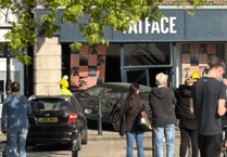 Car crashes into Petersfield shop front
