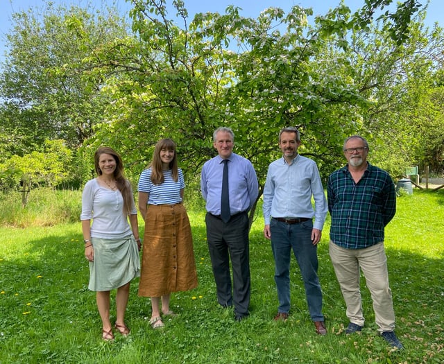 MP Damian Hinds makes friends with moths at Chawton tour operator