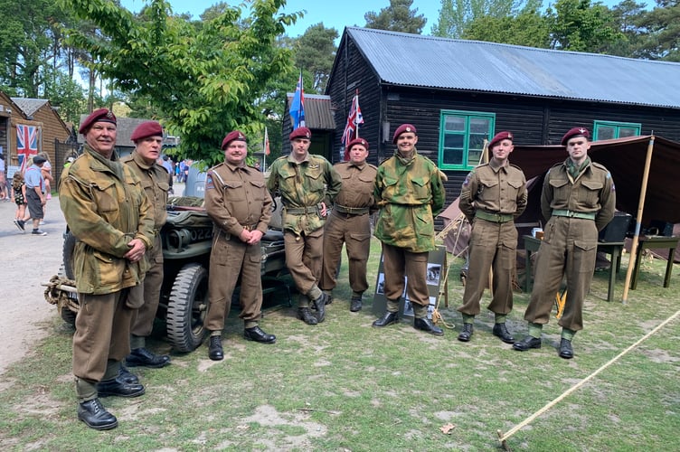 Men of Arnhem, the British 1st Airborne Division, at Village at War 2025.