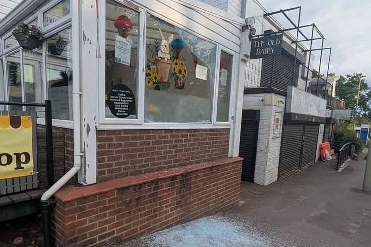 Dairy vandalism Bordon High Street