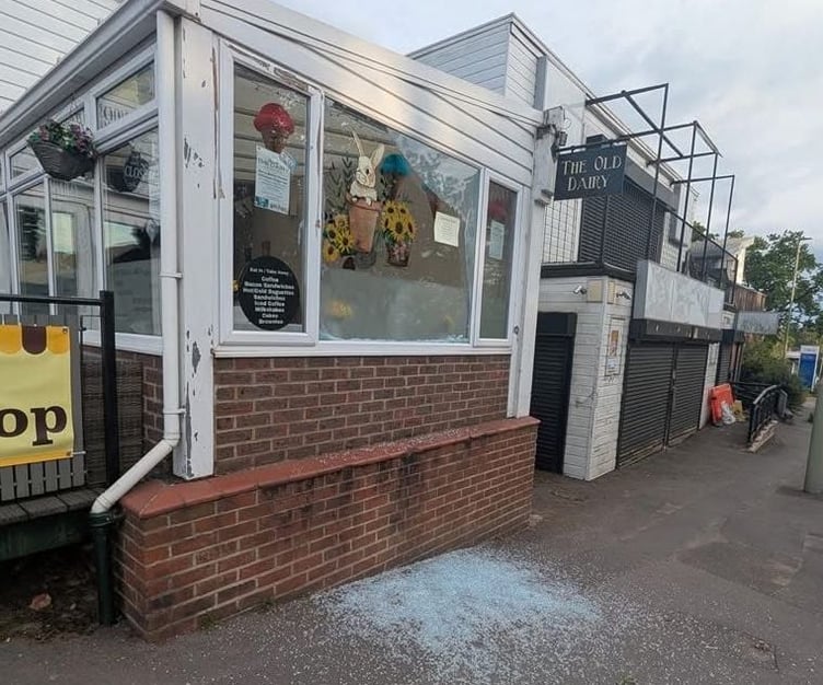Dairy vandalism Bordon High Street