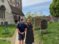 Aussie couple travel 10k miles to retrace family's Farnham heritage