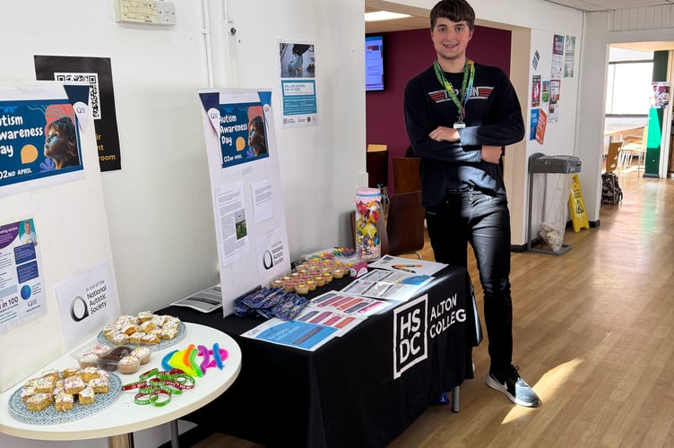 Theo Panayiotou, Alton College, National Autism Awareness Day, May 2025.