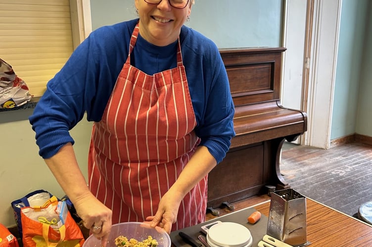 Sophie Neish, founder of Sophie Cooks, leads a cooking class at Liphook Church Centre