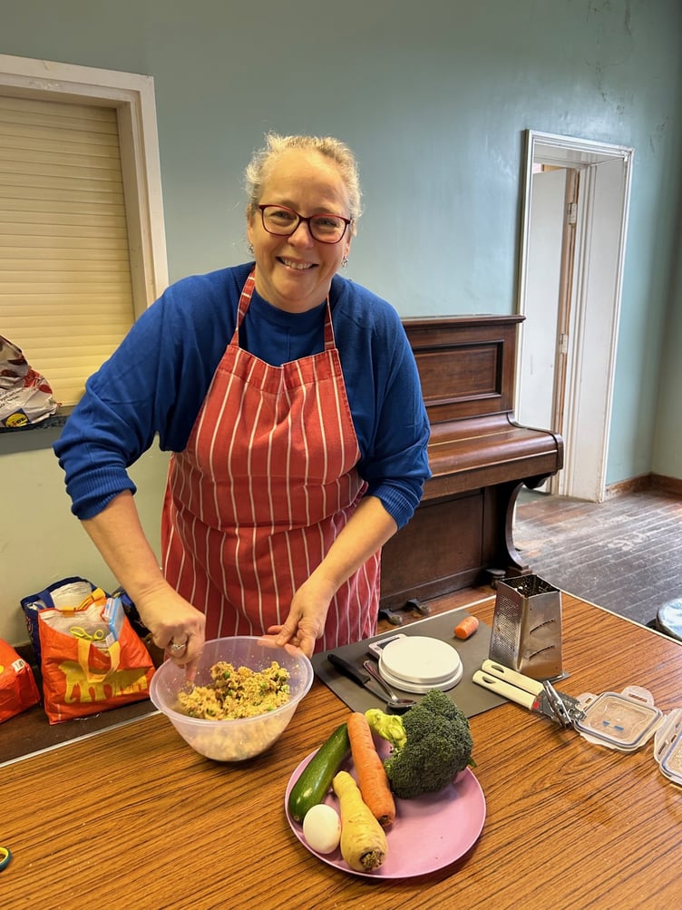 Sophie Neish, founder of Sophie Cooks, leads a cooking class at Liphook Church Centre