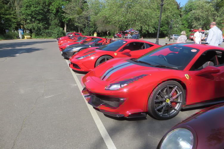 Plenty of Ferraris at a previous Farnham Festival of Transport.