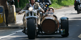 Beers, beards and bikes: Distinguished gentlemen pour into Hogs Back