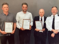 Commendation for brave trio who came to rescue of crash victim