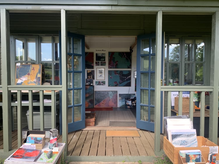 Colourful works on display at one of the ten Hindhead studios