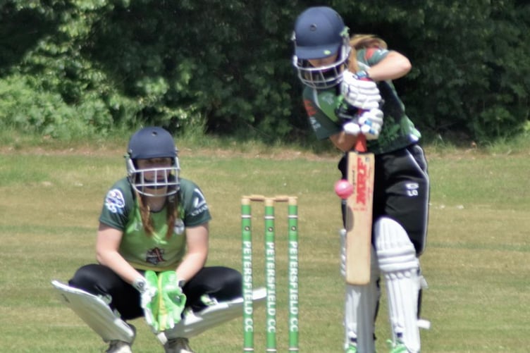Lily George in action for Petersfield