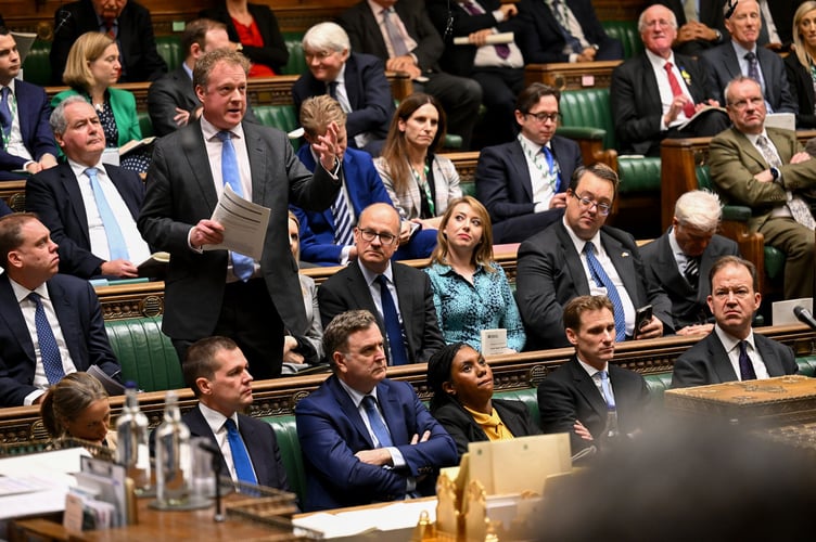 Farnham and Bordon MP Greg Stafford addresses Parliament.