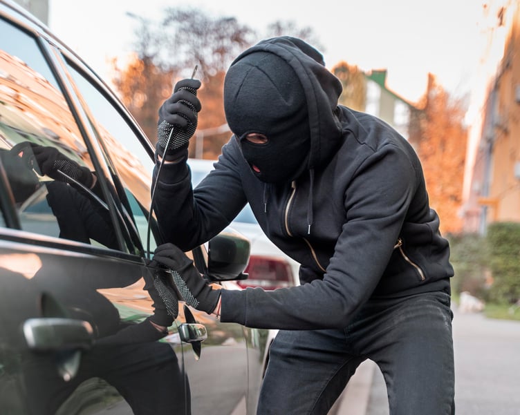 Vehicle criminal stock photo