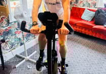 WATCH: Lindford pub's highlights of 24-hour indoor bike ride for Rosemary Foundation