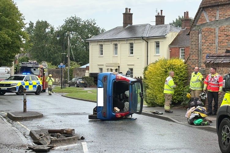 Spain Petersfield Flipped Car