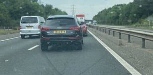 Traffic jam on the A3 as a vehicle breaks down near Clanfield