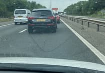Traffic jam on the A3 as a vehicle breaks down near Clanfield