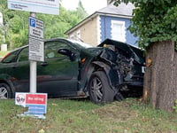 Woman hospitalised after crash outside Haslemere station