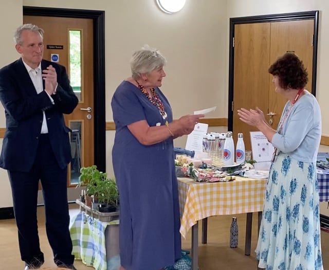 Gardeners serve up tasty donation at charity tea party