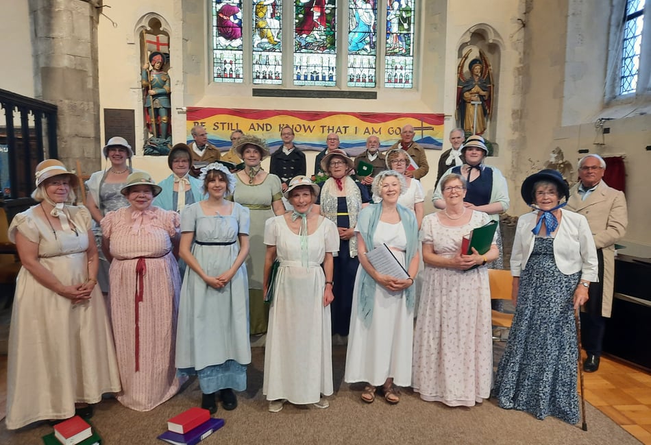 St Lawrence Choir in costume is climax to Jane Austen Regency Week 