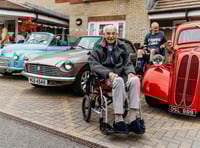 Classic car show delights care home residents