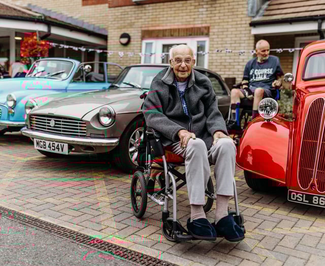 Classic car show delights care home residents