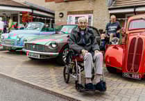 Classic car show delights care home residents in Horndean