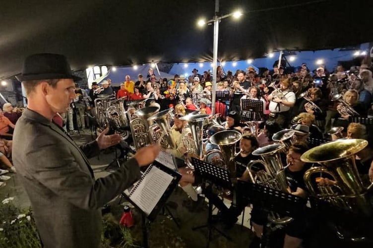 All the brass bands taking part in Bandamonium come together on the Saturday night for a mass band concert.