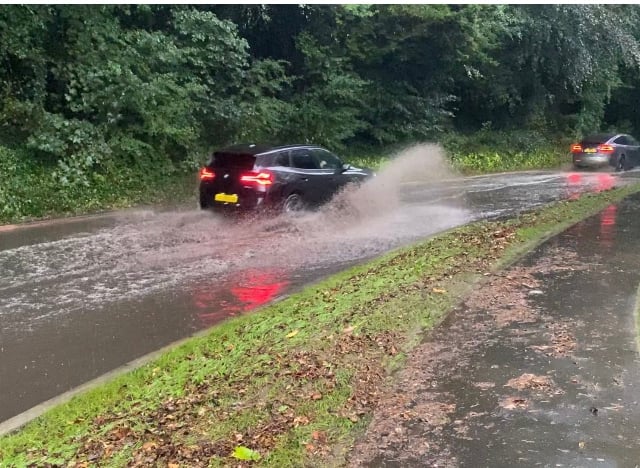 Haslemere Tesco closed and roads flooded following torrential rain