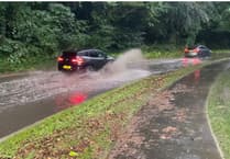 WATCH: Haslemere Tesco closed and roads flooded following torrential rain