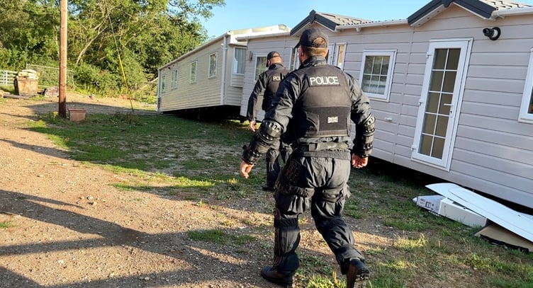 Rural Crime Task Force raid, Odiham, August 2025.