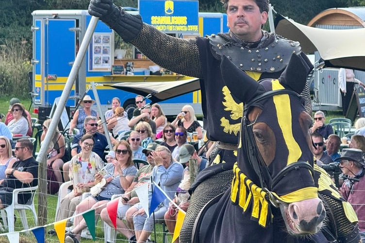 Knights of Nottingham Jousting, South Downs Show, Queen Elizabeth Country Park, Butser Hill, August 9th and 10th 2025.